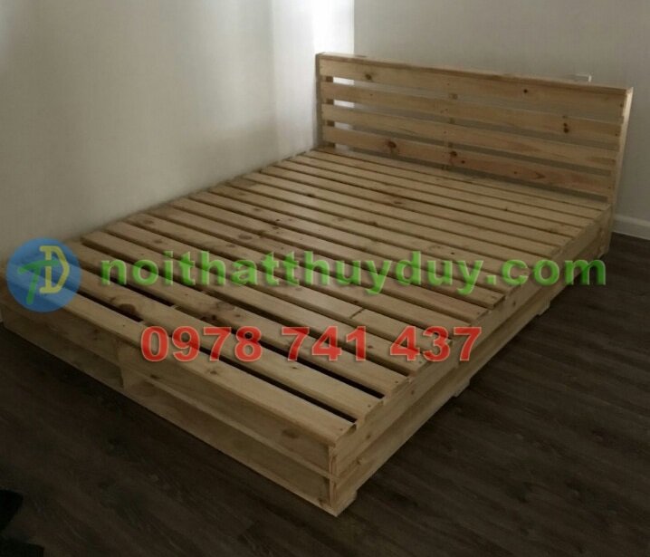 Bảng giá giường gỗ thông mới nhất hôm nay từ xưởng đóng giường gỗ thông TPHCM